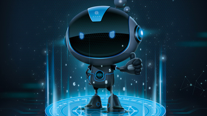 量子鏈卡通形象設(shè)計(jì)